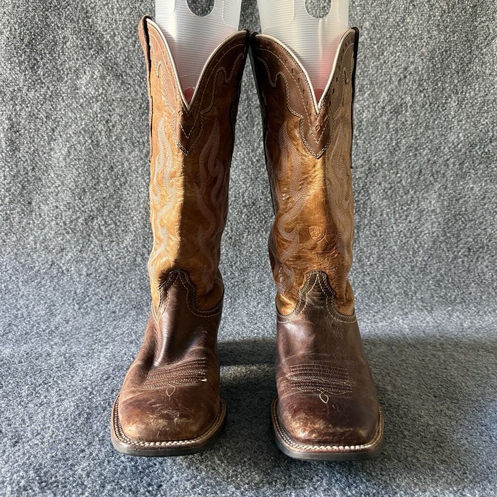Ariat Women's Crossfire Caliente Western Equestrian Boots Brown Leather US 10B - Picture 5 of 9